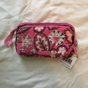 Vera Bradley Double Zip Cosmetic Bag - Blush Pink pattern